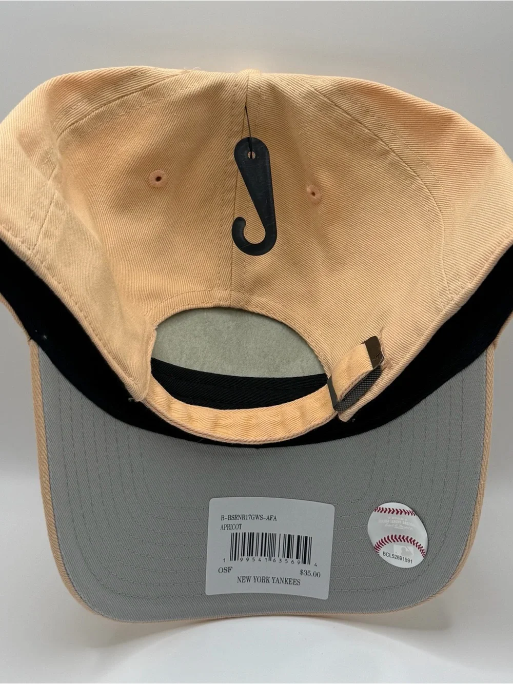 New York Yankees 47 Brand Clean Up Adjustable Apricot Base Runner Hat Strapback